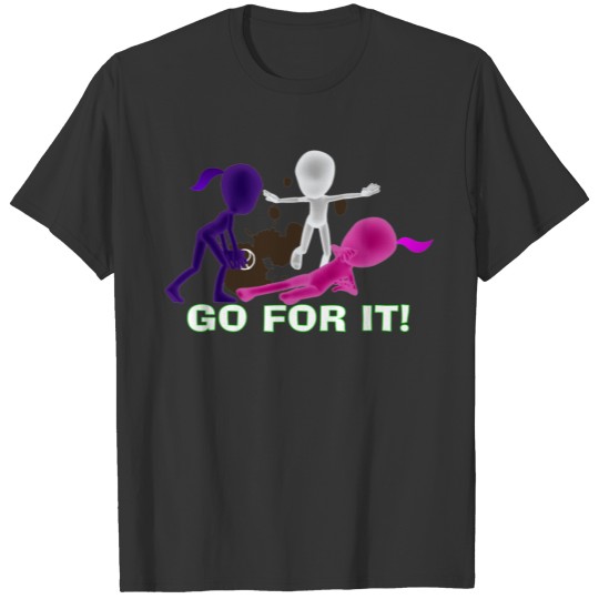 Ladies Softball GO FOR IT  Petite T-shirt