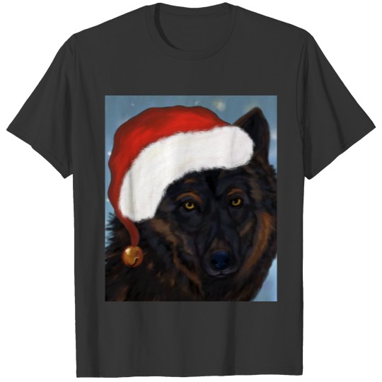 Black Wolf Santa Sweat T-shirt