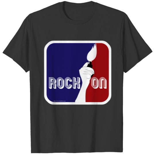 Rock On Lighter Design Cartoon Logo T-shirt