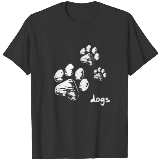 Dog Paws - Dogs - Easy Going Fashion T-shirt