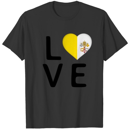 Love - Vatican City Flag T-shirt
