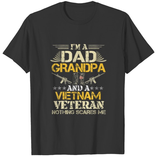 Vietnam War Veteran U.S. Army Dad Retired Soldier T-shirt