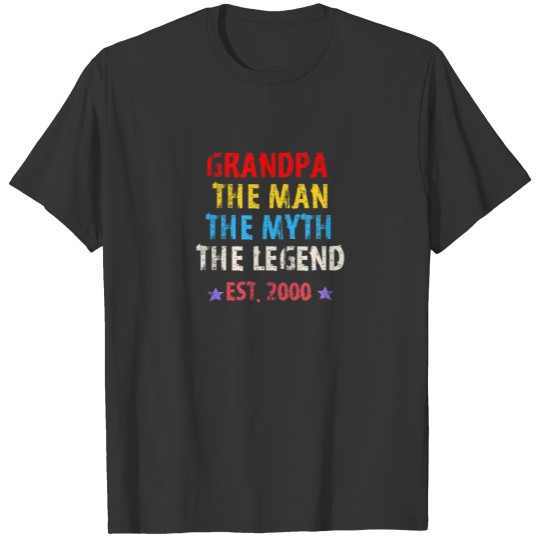 Mens Grandpa, The Man, The Myth, The Legend T-shirt