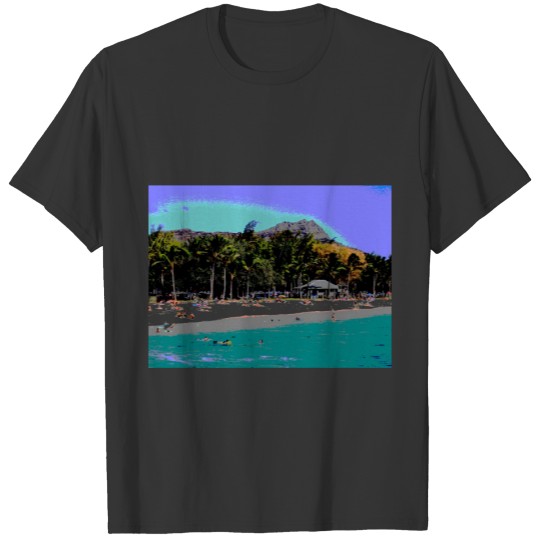 A Day at the Beach Digital Art T-shirt