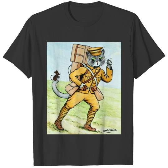 Louis Wain Cat Soldier T-shirt