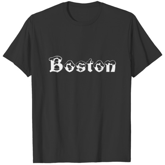 "Boston" snow white -  & T-shirt