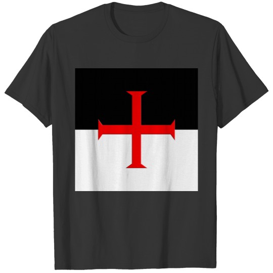 Medieval Knights Templar Cross Flag T-shirt