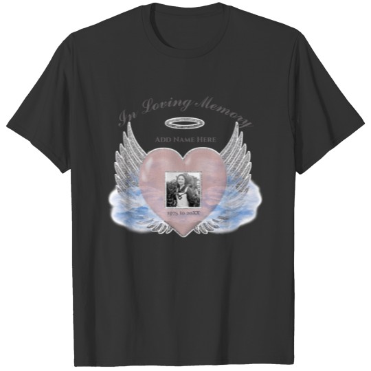 Memorial | Add Photo Angel Heart T-shirt