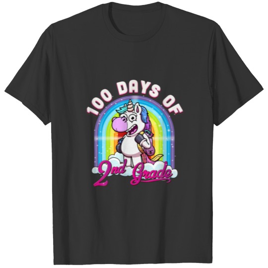 100Th Day Of 2Nd Grade Teacher 100 Days Smarter Ki T-shirt