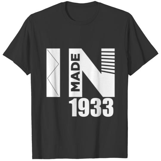 Made In 1933 Birthday Designs T-shirt
