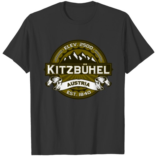 Kitzbühel Austria Olive T-shirt