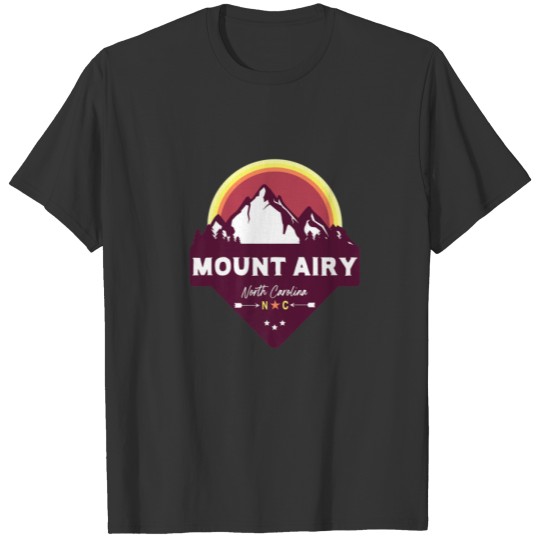 Mount Airy North Carolina NC Blue Ridge Mountains T-shirt