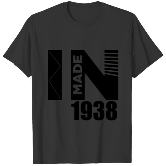 Made In 1938 Birthday Designs T-shirt