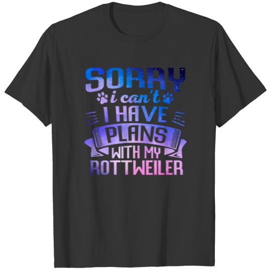 Cute Galaxy Rottweiler Dog Galaxy Space Dog Owner T-shirt