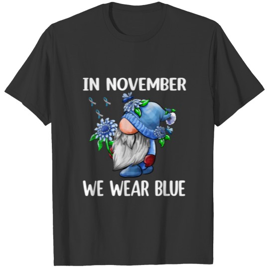 November Diabetes Awareness Month Funny Gnomes Wea T-shirt