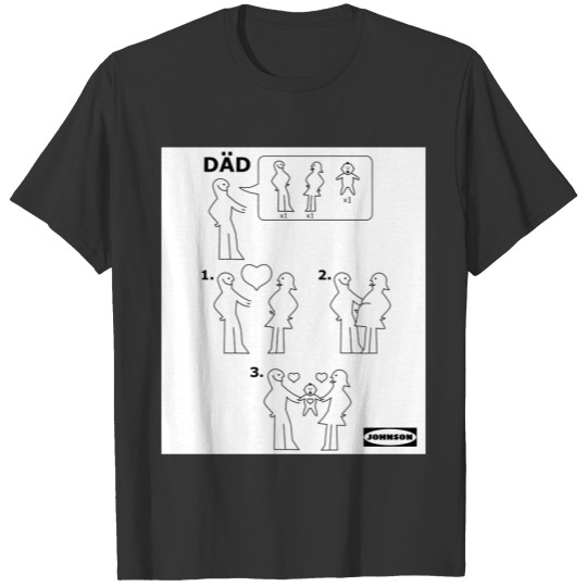 How to Assemble a Dad Instruction Sheet Parody T-shirt