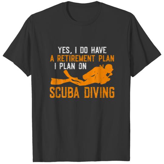Vintage Scuba Diving Funny Scuba Diver Gift Freedi T-shirt