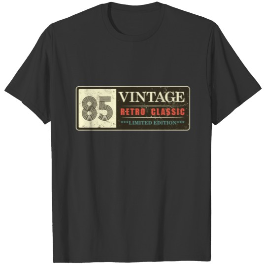85 1985 Vintage 36 Years RETRO CLASSIC LIMITED EDT T-shirt