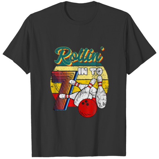 Kids 7Th Birthday Girls Bowling - I'm 7 This Is Ho T-shirt