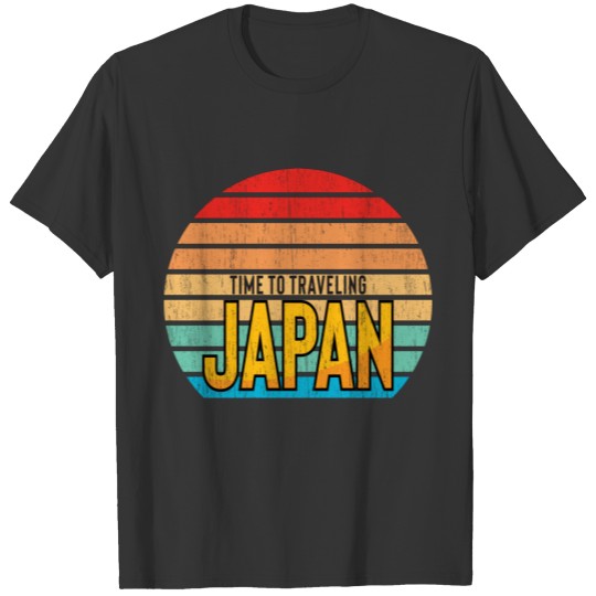 Round rainbow, time to traveling to japan T-shirt