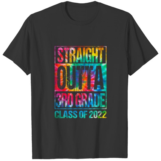 Funny Straight Outta 3Rd Grade Class Of 2022 Gradu T-shirt
