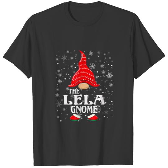 The Lela Gnome Matching Family Group Christmas Paj T-shirt