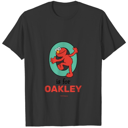 Elmo Alphabet | O Teal T-shirt