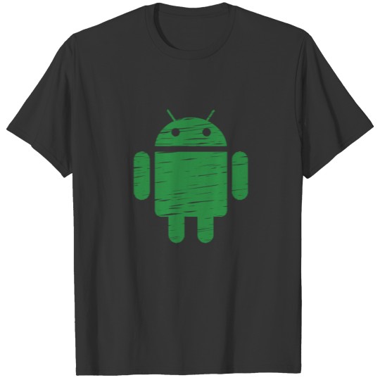 Cute Green Robot T-shirt