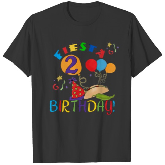 Fiesta 2nd Birthday T s and Gifts T-shirt