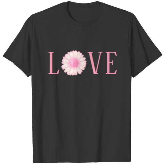 Pink Daisy Love T-shirt