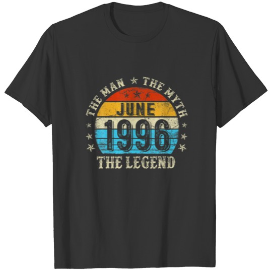 26 Year Old The Man Myth Legend June 1996 26Th Bir T-shirt