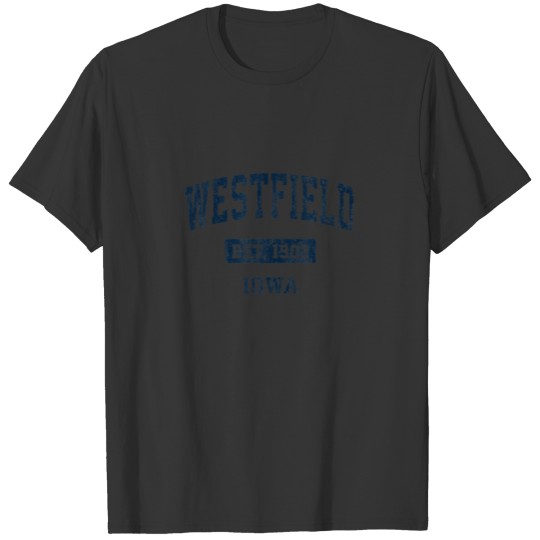 Westfield Iowa IA Vintage Sports Established Navy T-shirt