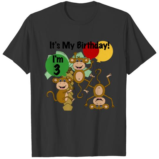 Monkey Shine 3rd Birthday s and Gifts T-shirt