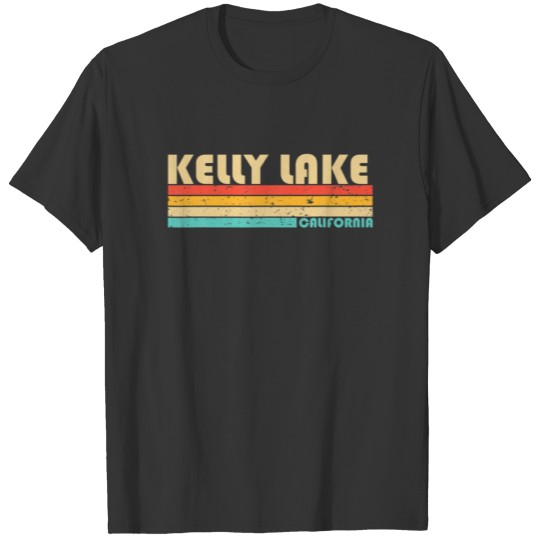 KELLY LAKE CALIFORNIA Funny Fishing Camping Summer T-shirt