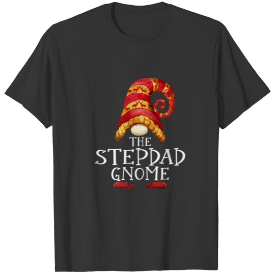 Stepdad Gnome Xmas Family Matching Group Christmas T-shirt