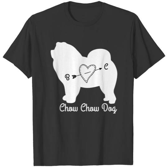 Pocket dog Arrow Monogram chowchow T-shirt
