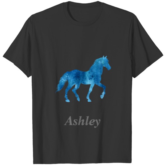 Mustang  silhouette  - blue T-shirt