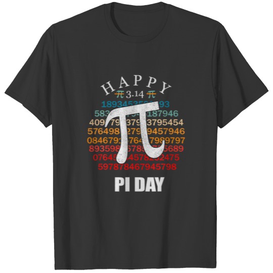 Vintage Pi Day Math Techer Funny Gifts Happy Pi Da T-shirt