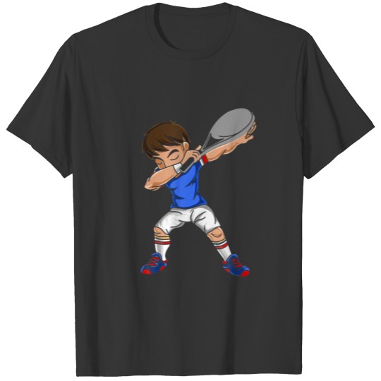 Dabbing Tennis Ball Racket Sports Tennis Player T-shirt