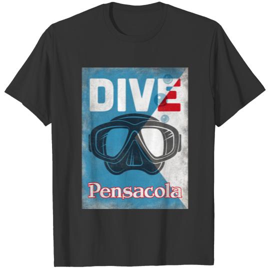 Pensacola Vintage Scuba Diving Mask T-shirt