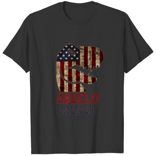 Patriotic Abuelo Dinosaur T-shirt