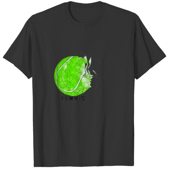 Player Sports Tennis - Tennis Ball Cool Tennis Pla T-shirt