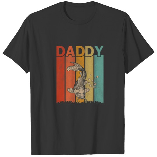 Mens Fish Retro Style Vintage Daddy Graphic Father T-shirt