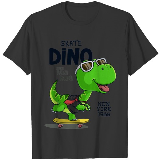 Dinosaur Skating T-shirt