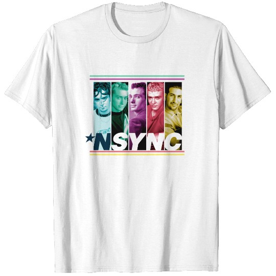 NSYNC Kids T-Shirt Pastel Boy Band Faces Music Album