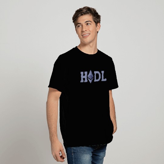 Ethereum Logo T-Shirt Hodl ETH Coin Crypto Bitcoin Trader Gift