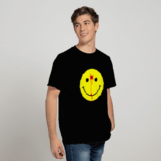 Smiley Face with a Bullet Hole - Have a Nice Day - Smiley Face - T-Shirt