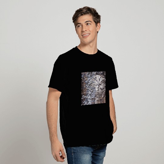 Silver Sparkling Sequin Look T-shirt