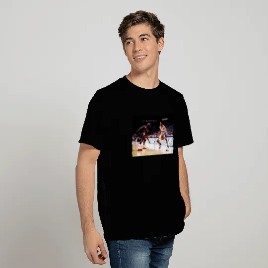 Allen Iverson crossing over Michael Jordan graphic t shirt
