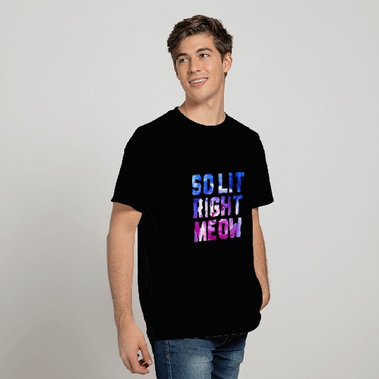 black cats Paws So Lit Right Meow Funny Cat EDM Festival Meme T-Shirts